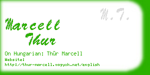 marcell thur business card